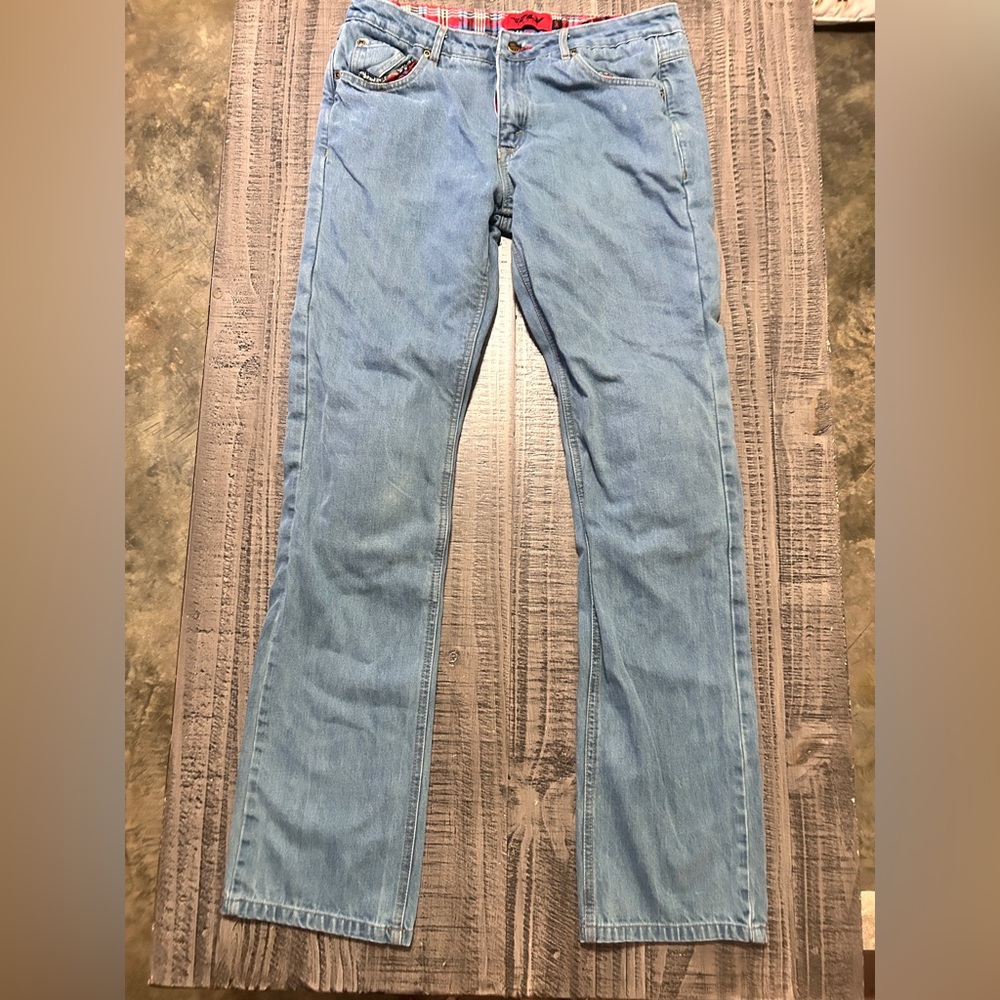 Men's Slim Fit Denim Jeans - Light Blue